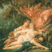 Francois Boucher Jupiter in the Guise of Diana and the Nymph Callisto Germany oil painting artist